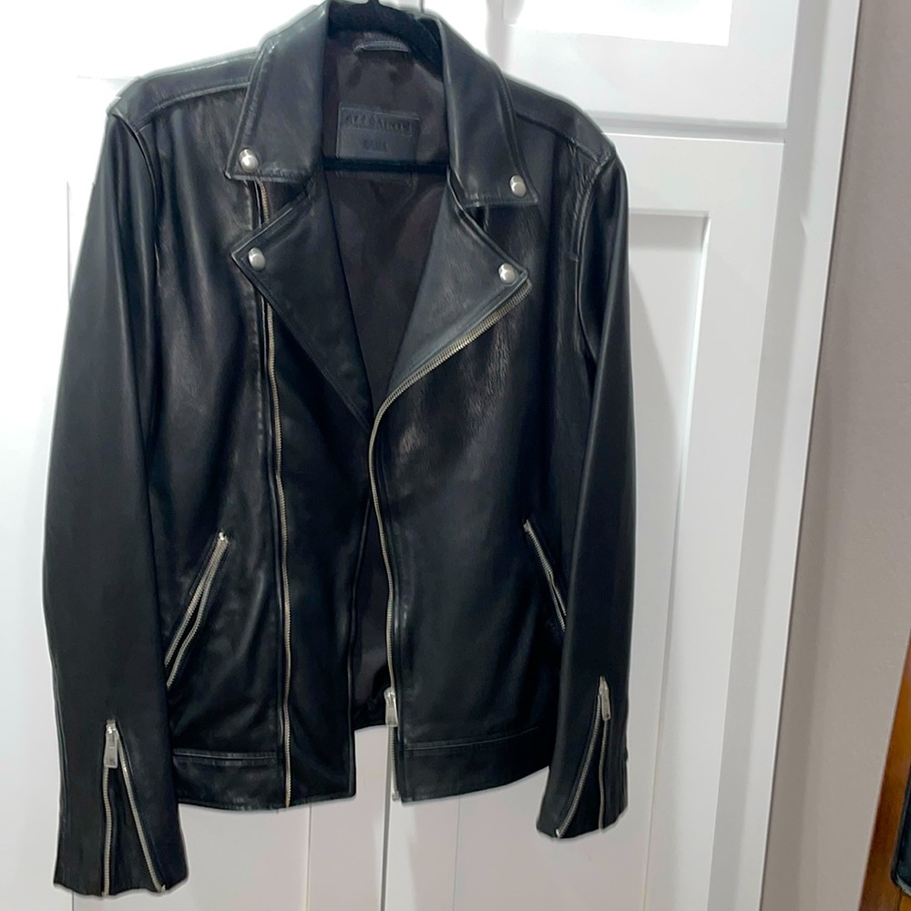Mens AllSaints Leather Jacket